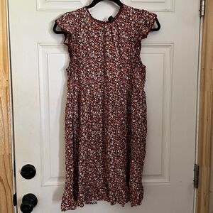Wild Fable Floral Summer Dress with Flutter Sleeves Medium